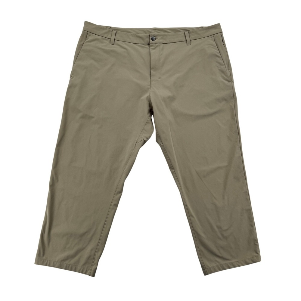 Lululemon Commission Pant Mens 42 Tan Good Warpstreme Classic Fit Golf Pant